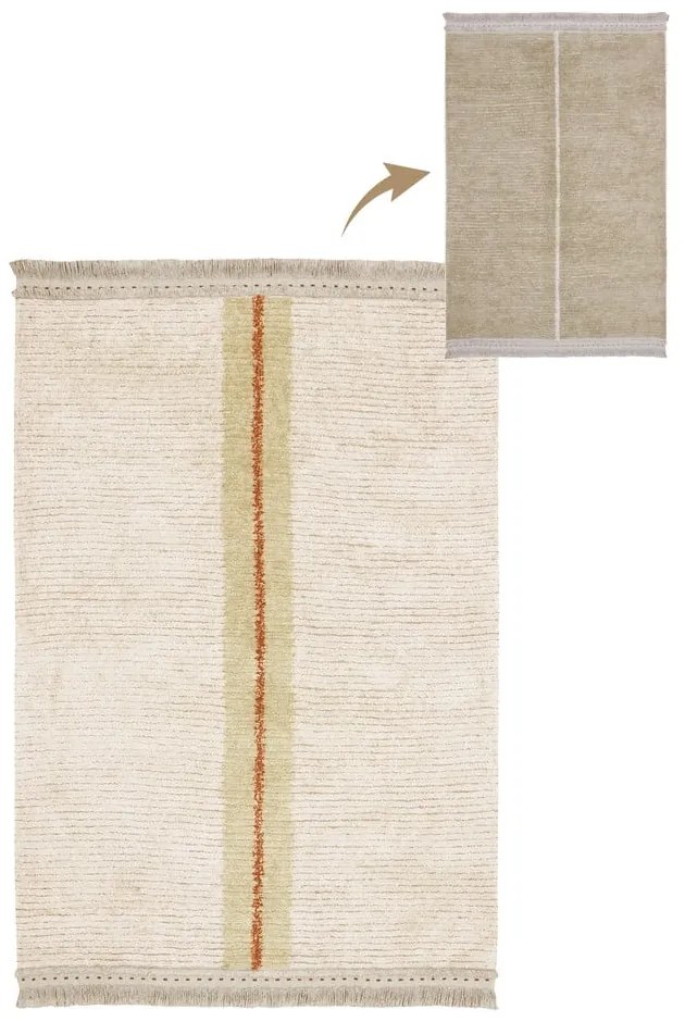 Béžový bavlnený koberec 170x240 cm Duetto Sage – Lorena Canals