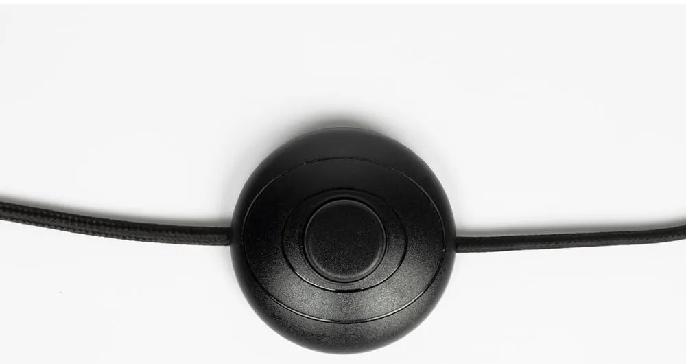 Čierna stojacia lampa s textilným tienidlom (výška 158 cm) Jaylee – White Label