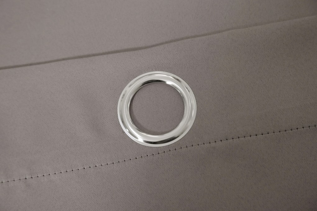 Sivohnedý záves OXFORD 140x250 cm Zavesenie: Riasiaca páska