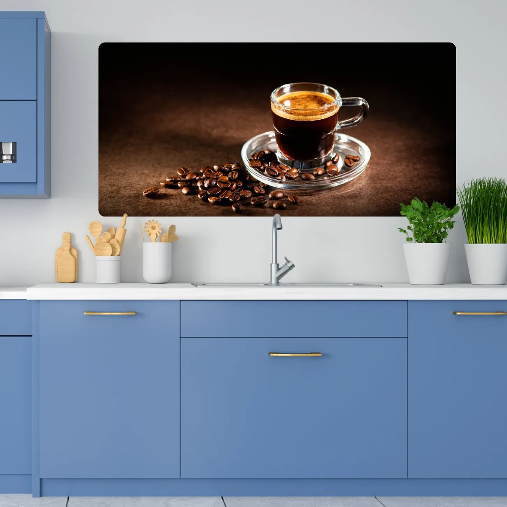 PIPPER. Samolepiaca textilná tapeta - Kávová šálka 2