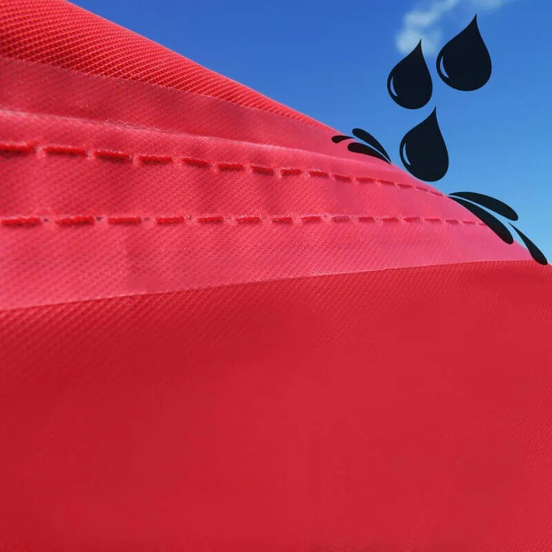 BRIMO Párty stan 3x6 m Nožnicový (3 steny) - Oceľová Konštrukcia a Plachta 330g/m² - s 3 stenami - Béžová 11