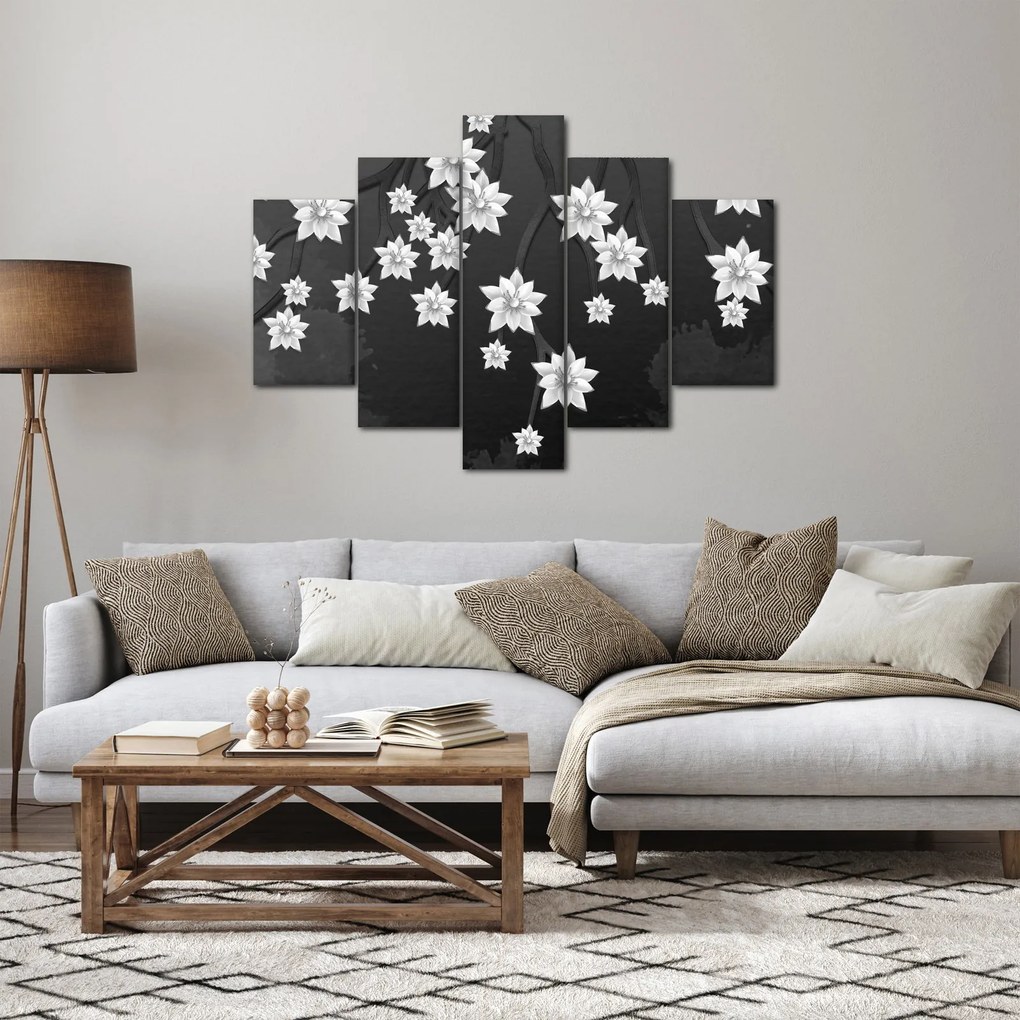 Obraz - Kvety na vetvách (150x105 cm)