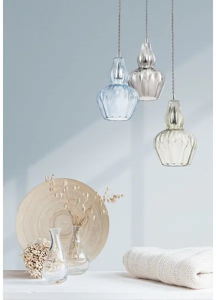 Maytoni MOD238-PL-01-BL - Luster na lanku EUSTOMA 1xE14/40W/230V modrá