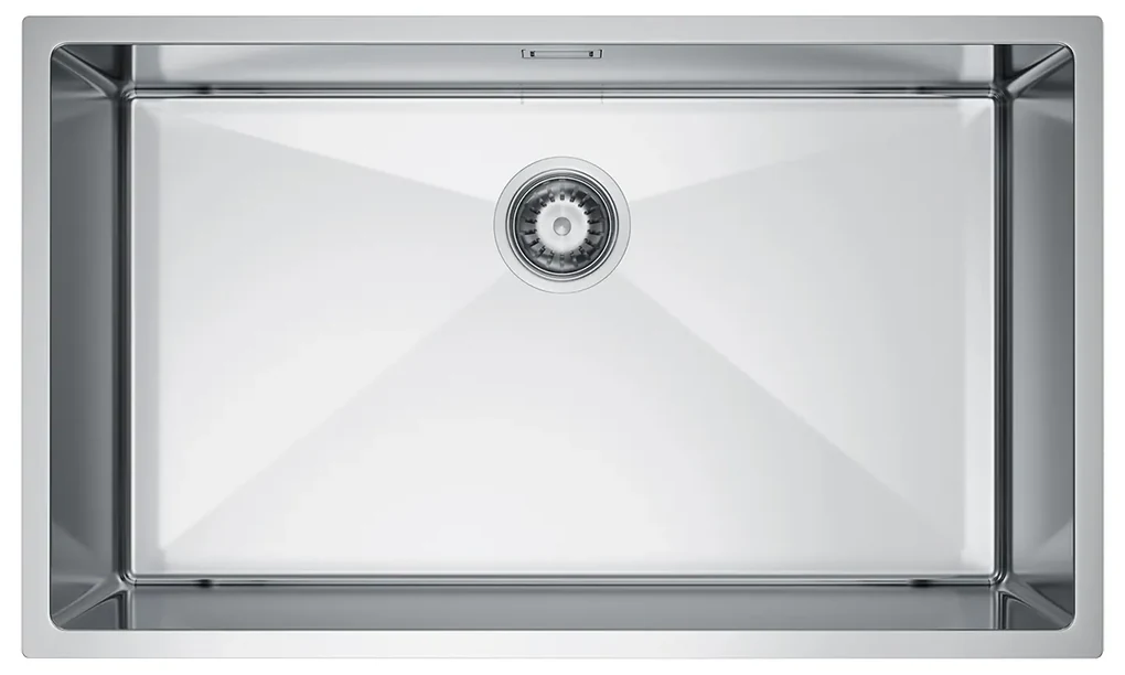 Erga HD, 1-komorový oceľový drez 740x440x210 mm, oceľová, ERG-MLS-HD7444