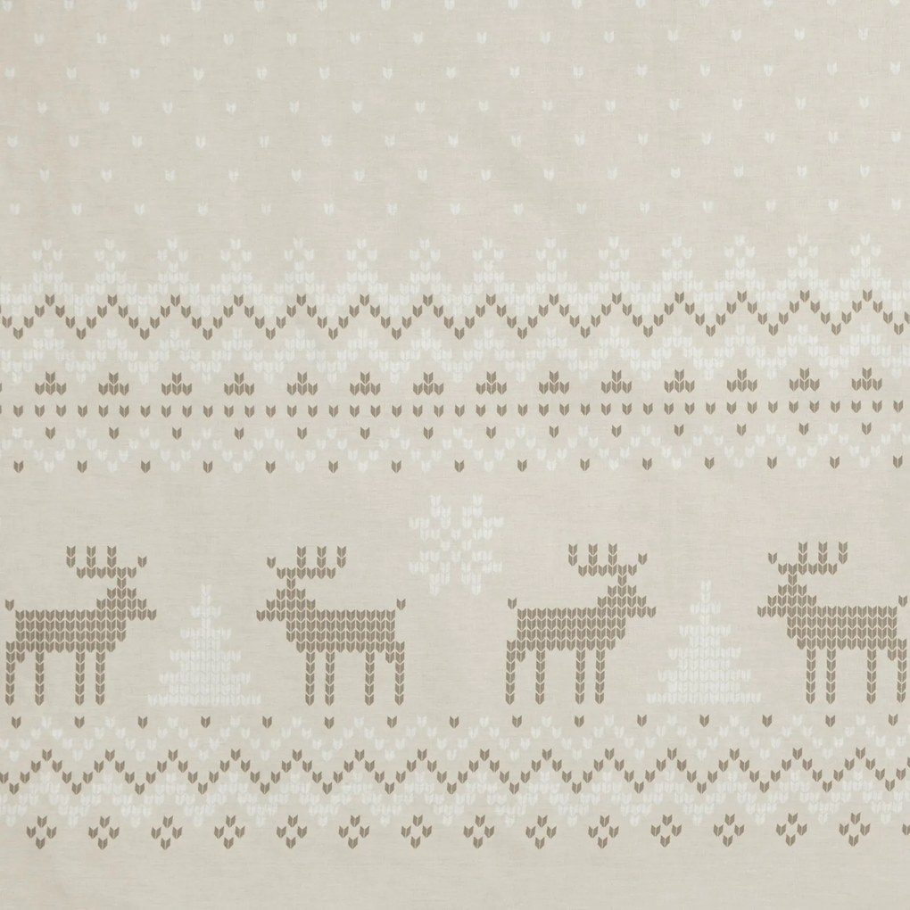 VIANOČNÉ RENFORCÉ OBLIEČKY LUKE 160X200 CM, 2 KS 70X80 CM VZOROVANÉ