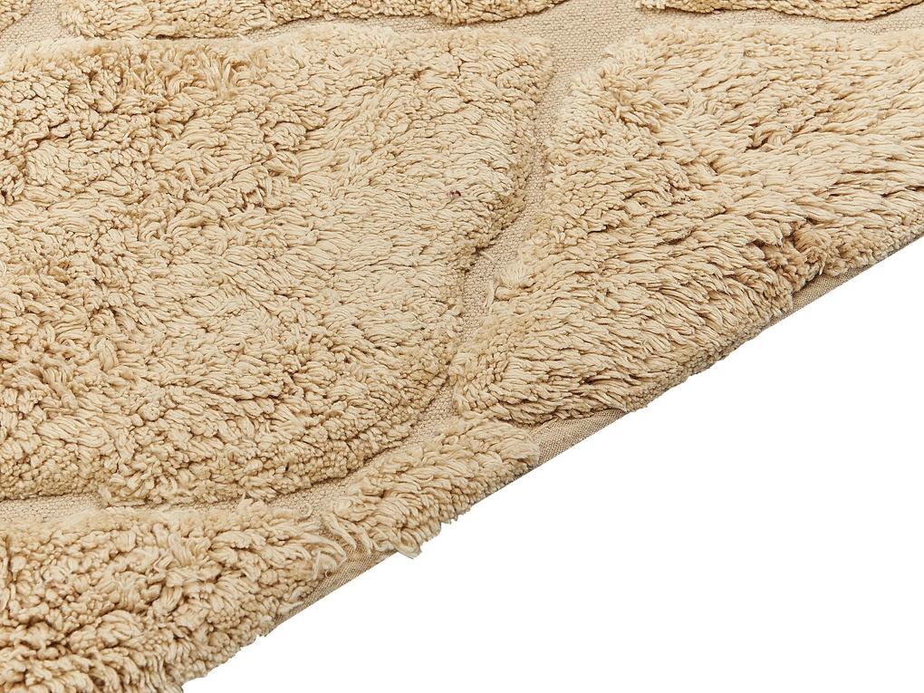 Bavlnený koberec 140 x 200 cm béžový SANLIURFA Beliani