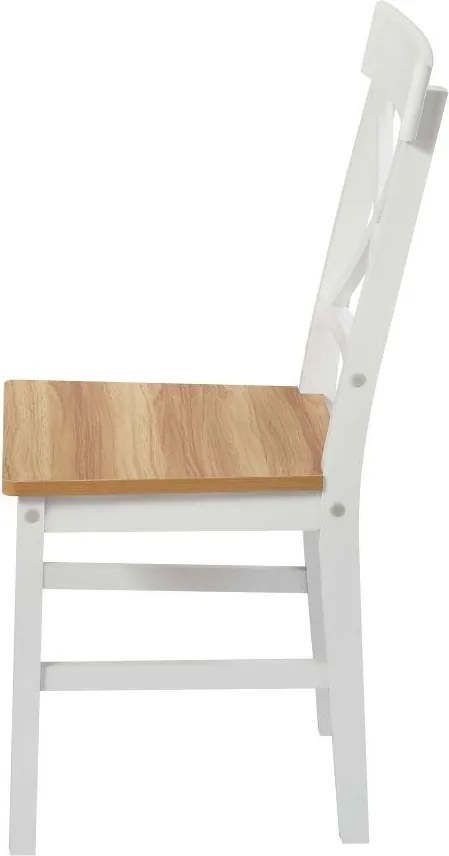 Jedálenský set 4x stolička + stôl Catini KAMPALI - Biela