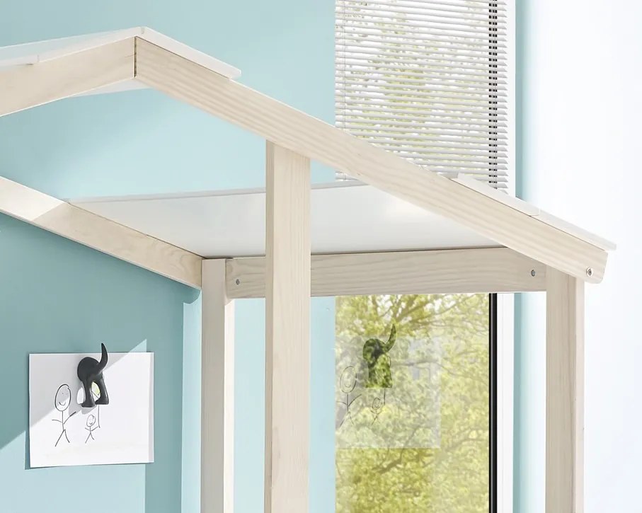 Detská posteľ Cortino 90x200 cm, domeček se stříškou