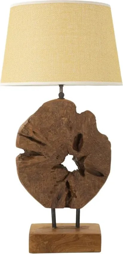Stolná lampa Kepala 35 cm z masívu hnedá