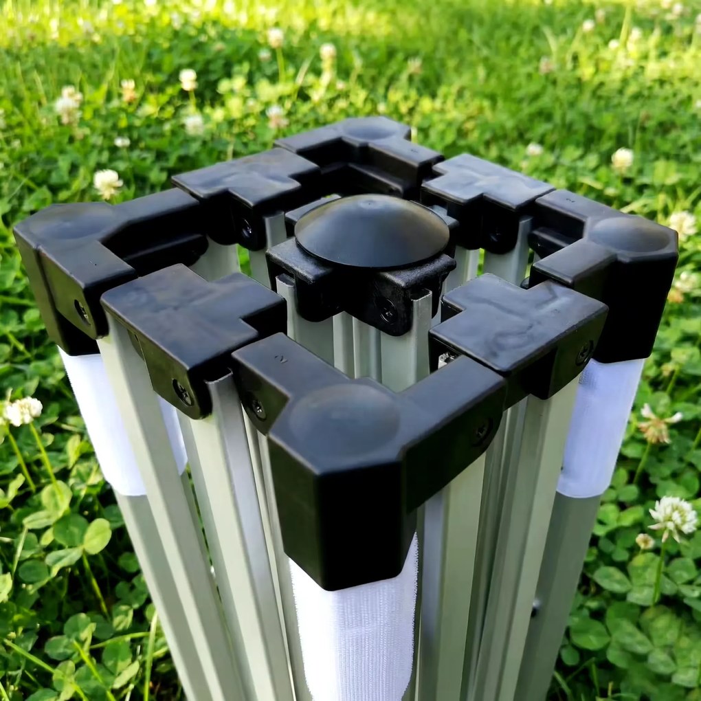 BRIMO Záhradný Altánok Skladací 3x3 m | Prémiová UV/PVC Ochrana | Pevná Konštrukcia BRIMO | Rýchle Skladanie Bez Náradia - bez stien - Červená 35