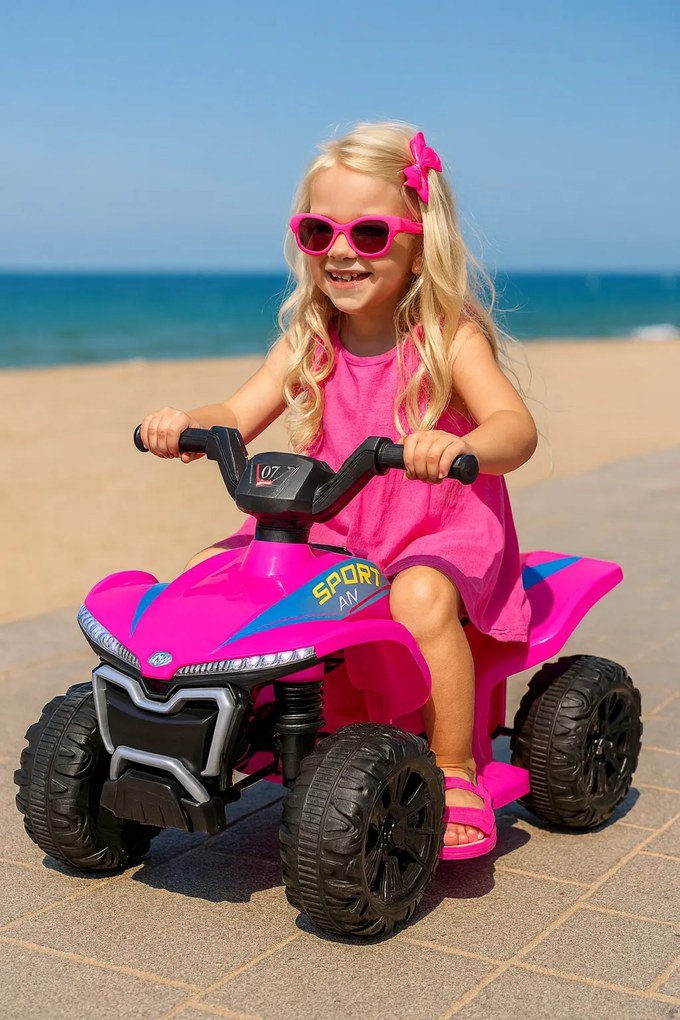 Elektrické autíčko QUAD Kids E-ATV ružové