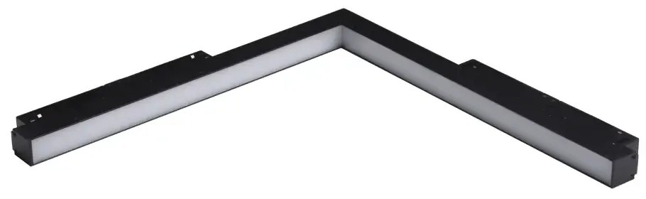 LED svietidlo do lišty Alfa Saga Track Magnetic Corner B 24W 4000K čierne