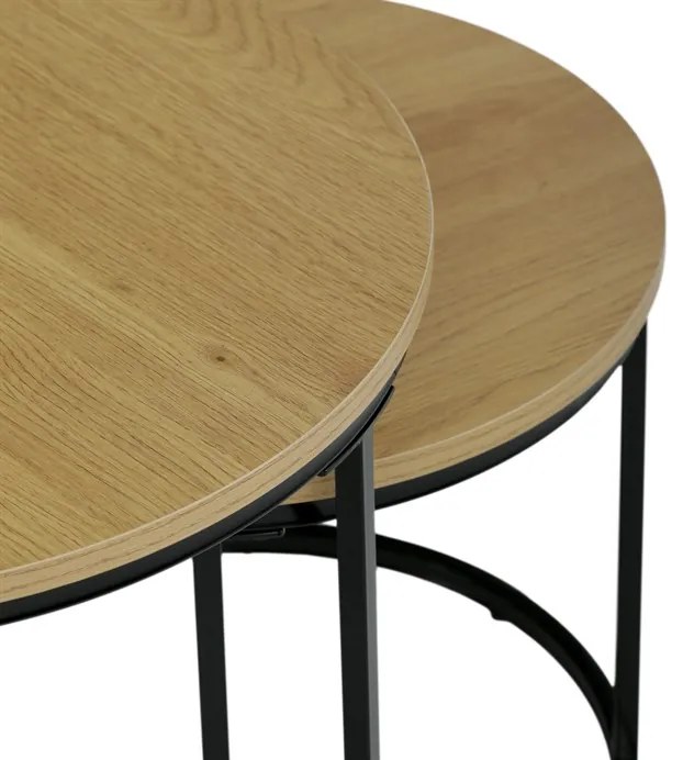 Autronic BONTEC Odkladací stolík 53x53x46cm, mdf, divoký dub, CT-G1145 OAK Farba: Prírodné