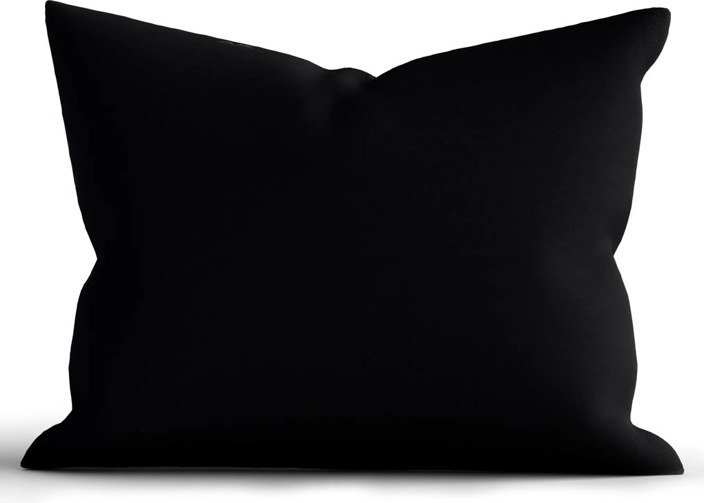 Bavlnená obliečka na vankúš Renforcé 70 × 90 cm - Jasmine čierna