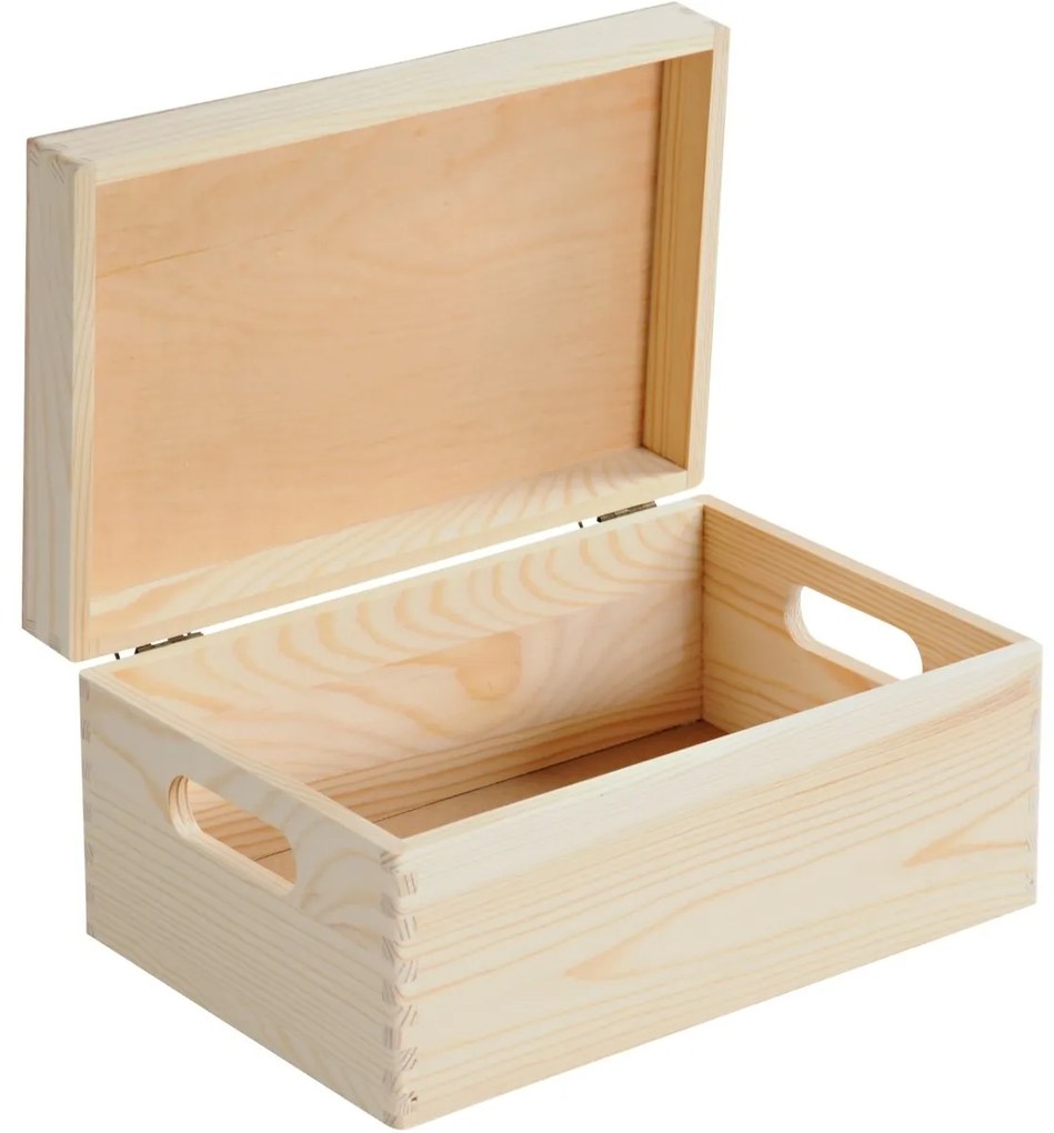 Kesper 69401 Úložný box s výklopným víkem borovice29 x 19 x 13,5 cm, S