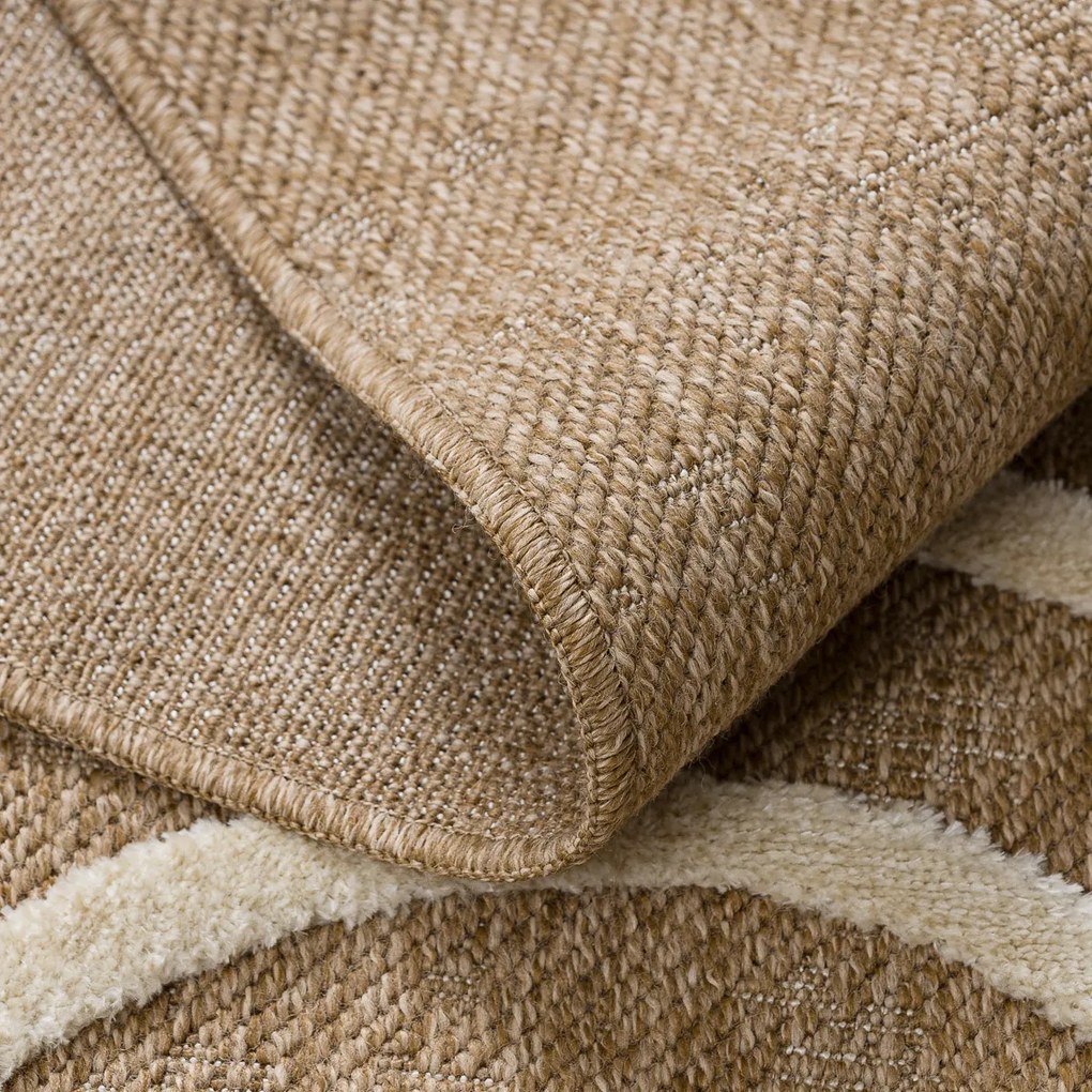 Dywany Łuszczów, Kusový koberec Spark 0688A beige/cream, 80x150, béžová, chodba / predsieň