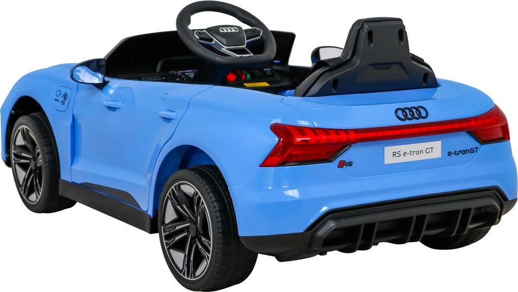 Ramiz Elektrické autíčko Audi RS E-Tron GT pre deti modré + diaľkové ovládanie + pohon 4x4