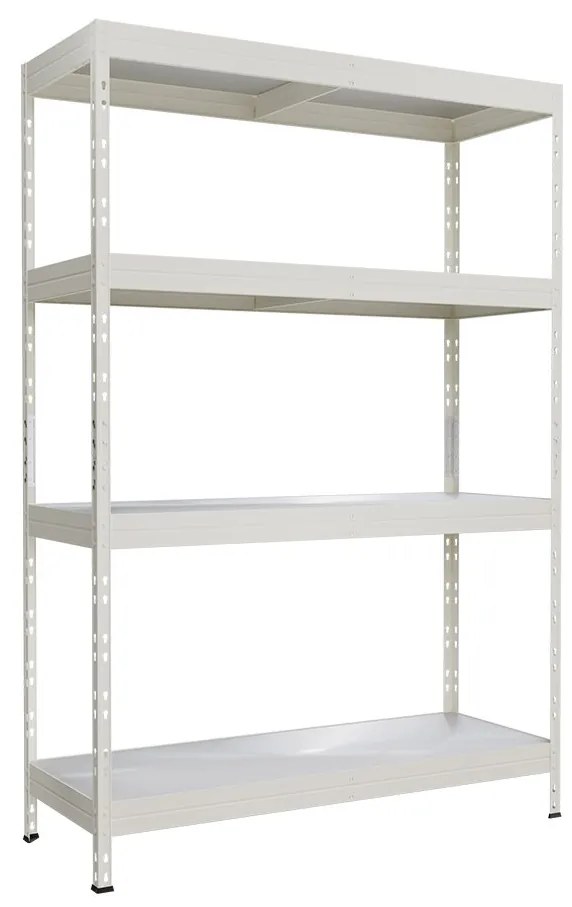 Kovový regál so zníženým obsahom CO2 RIVET GREEN, 180x120x45 cm