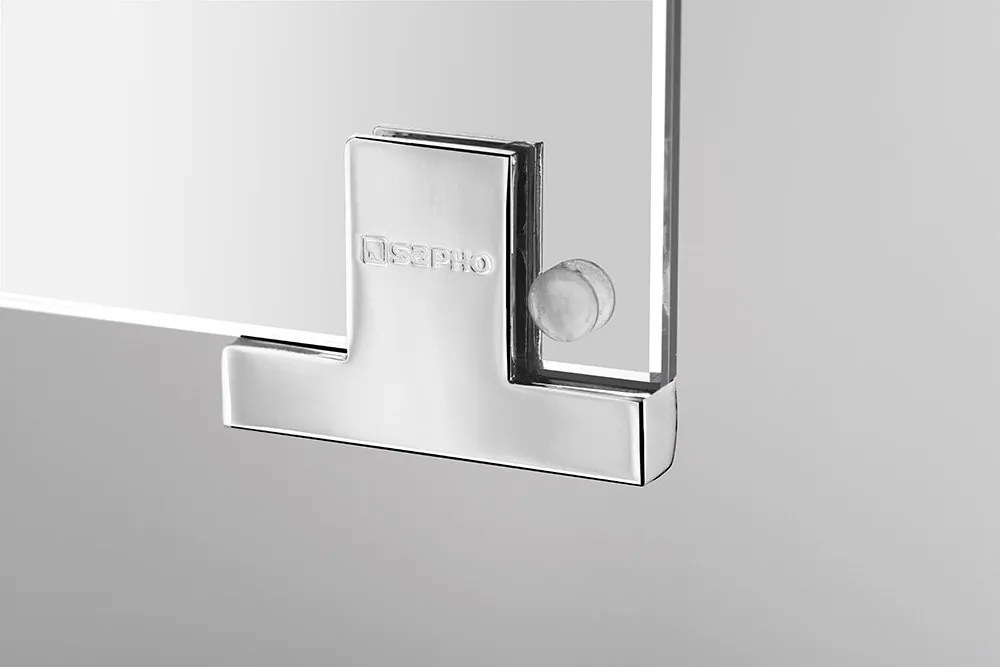 Sapho Sapho, MIRRÓ galérka s LED osvetlením, 120x70x16cm, 3x dvierka, biela, MC121-0030