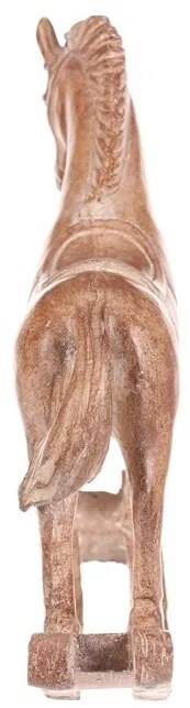 Dekorácia hojdací koník 19 cm, polyresin, imitácia dreva