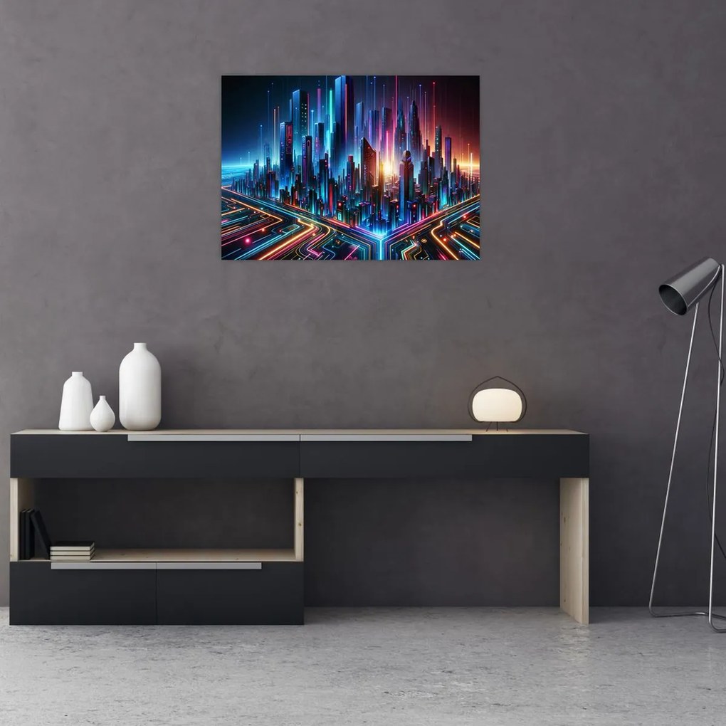 Obraz - Mesto budúcnosti (70x50 cm)