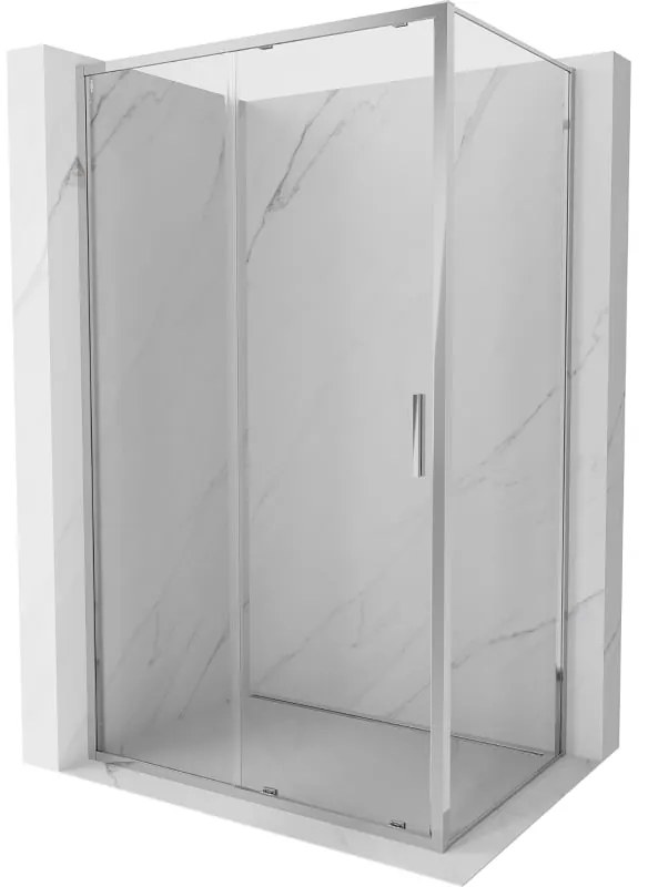 Mexen Exo, sprchovací kút s posuvnými dverami 110 x 100 cm, 6mm číre sklo, chrómový profil, 8151-110-100-01-00