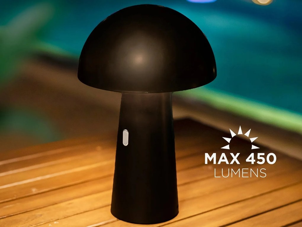 Shitake exteriérová lampa čierna