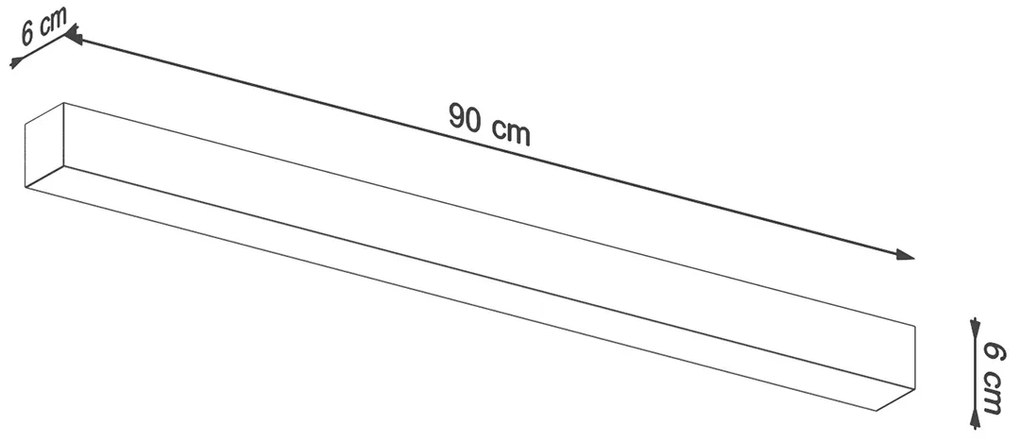Stropné LED svietidlo Pinne 90, 1x LED 25w, 3000k, w