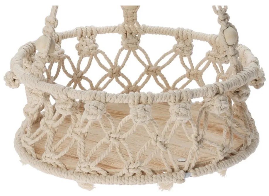 Závesný držiak na kvetináč MAKARY 60 cm béžový