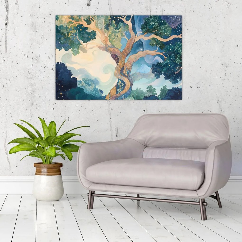 Obraz – Vesmírny strom (90x60 cm)