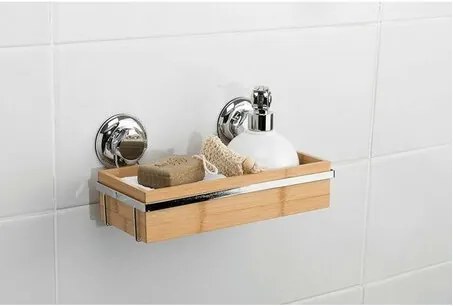 Compactor Bambusová polička do kúpeľne Bestlock SPA Bamboo, 27,6 x 14,8 x 12,7 cm