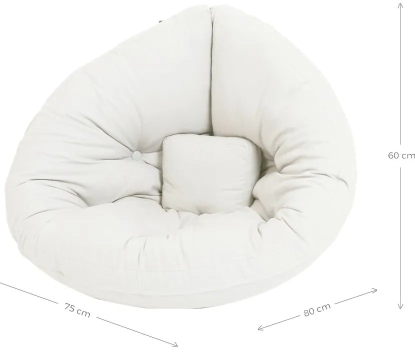 Detské rozkladacie kresielko Karup Design Mini Nido Creamy