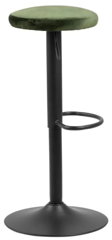 Čalúnená barová stolička Finch, zelená (85583)