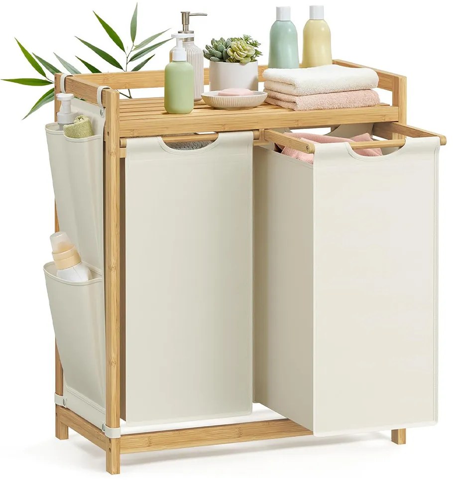 Kôš na bielizeň s dvoma priehradkami