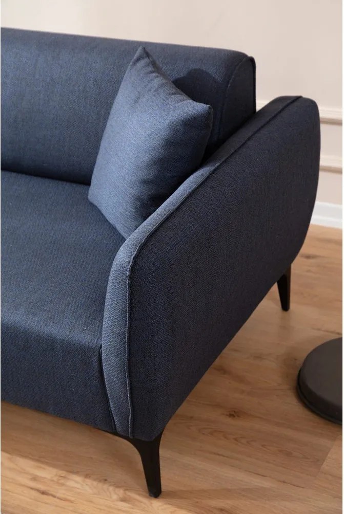 Modrá rohová pohovka Belissimo, ľavý roh – Balcab Home