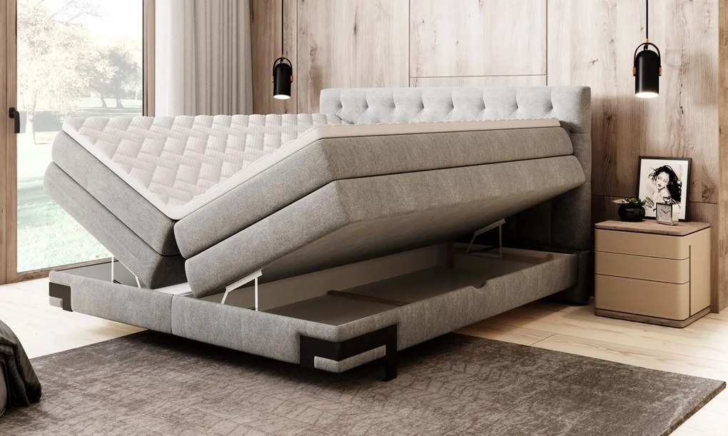 Boxspring posteľ DELTA