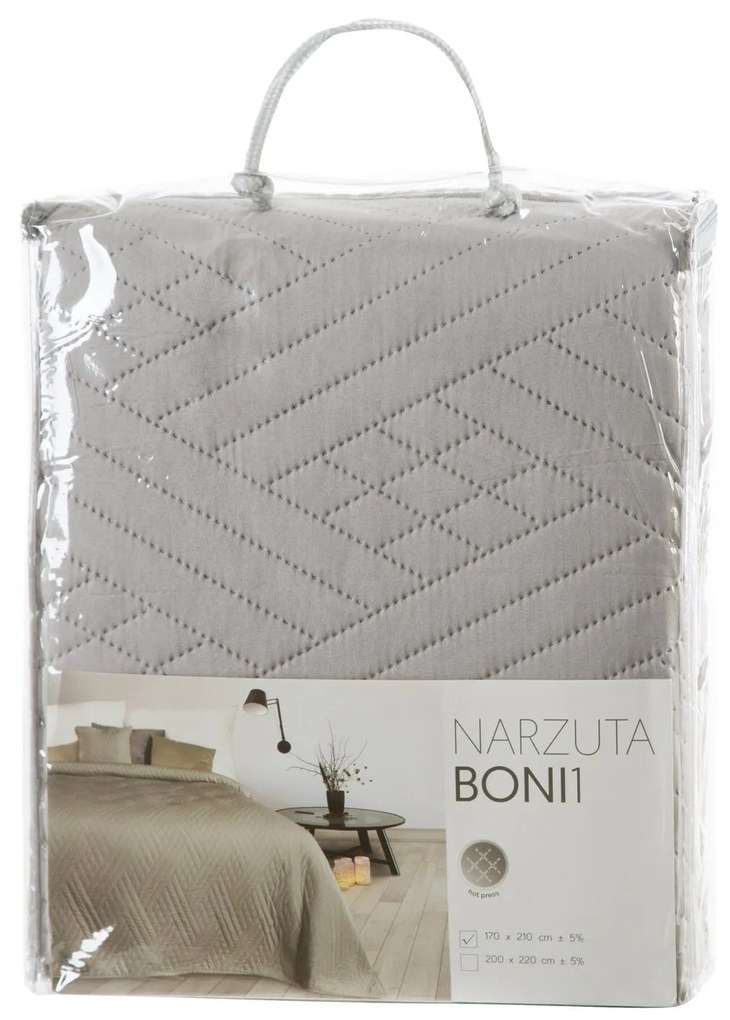 PREHOZ NA POSTEĽ BONI1 170X210 CM STRIEBORNÝ