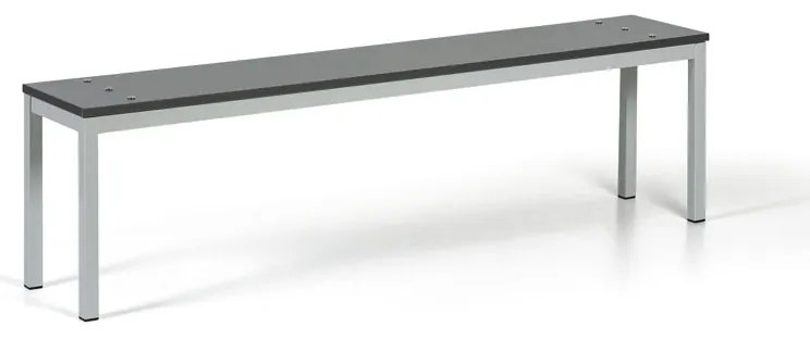 Šatníková lavica, sedák - lamino, dĺžka 1500 mm, grafit