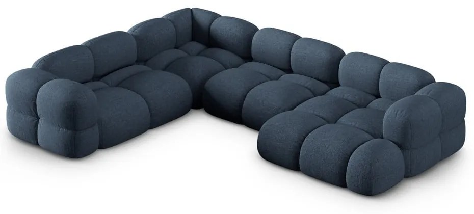 Tmavomodrá rohová pohovka (ľavý roh/do tvaru "U") Loretto – Cosmopolitan Design