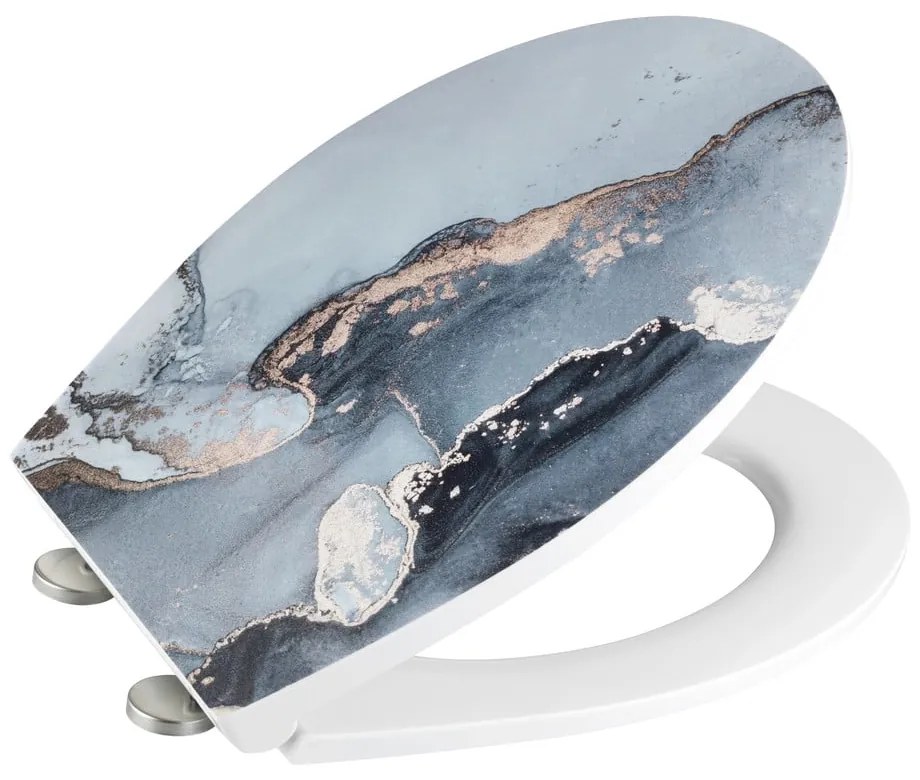 Záchodová doska s automatickým zatváraním 37,5 x 44,5 cm Licata - Wenko