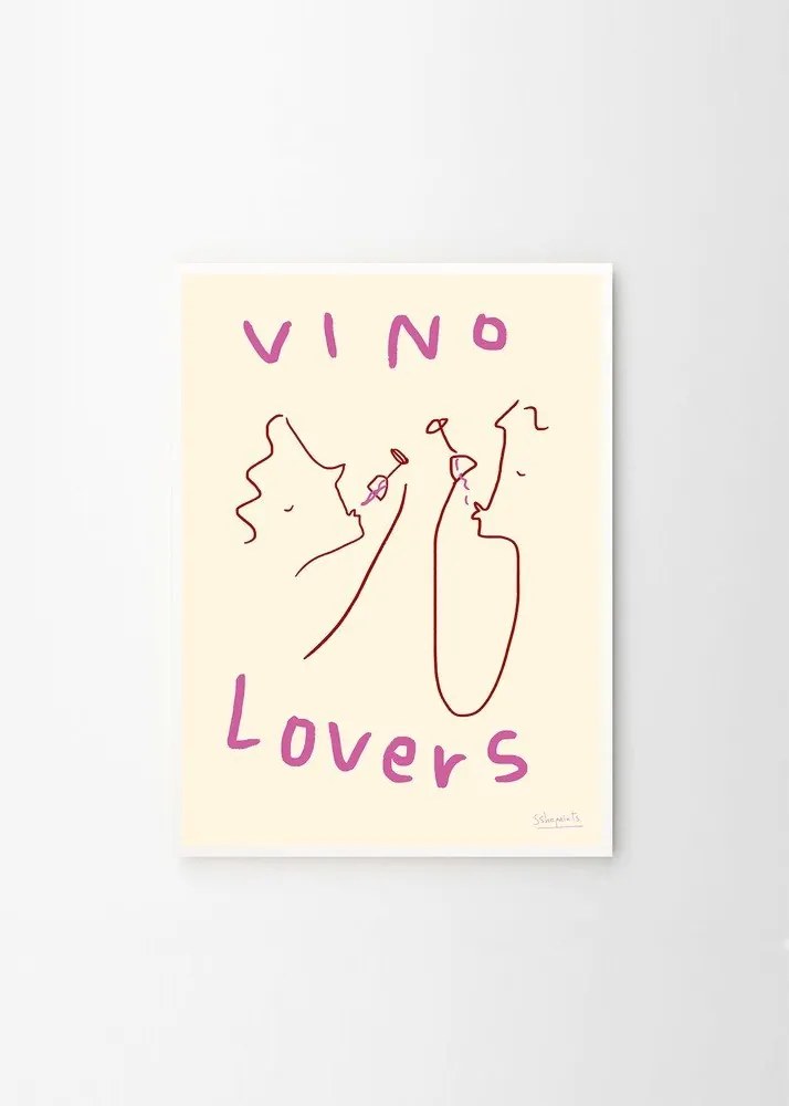Plagát 50x70 cm Vino Lovers – Ruby Hughes – The Poster Club