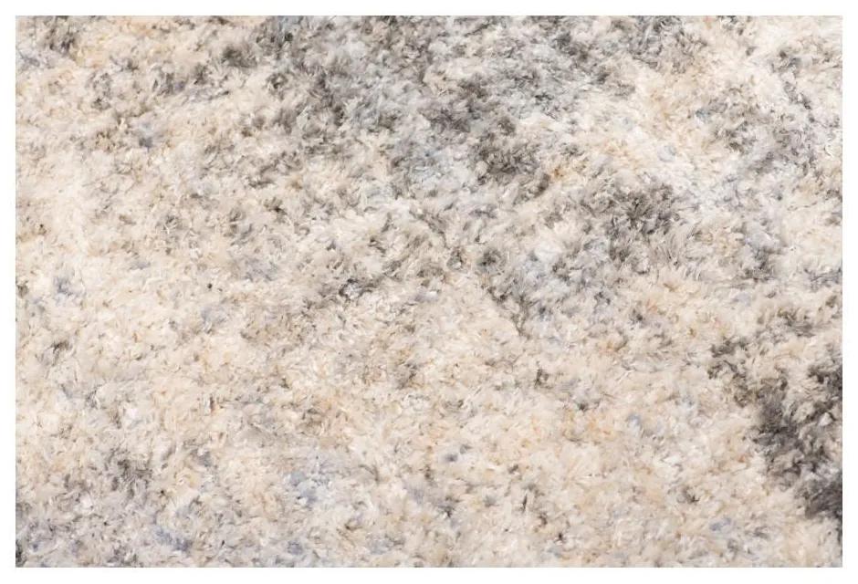 Kusový koberec shaggy Defne sivý 200x300cm