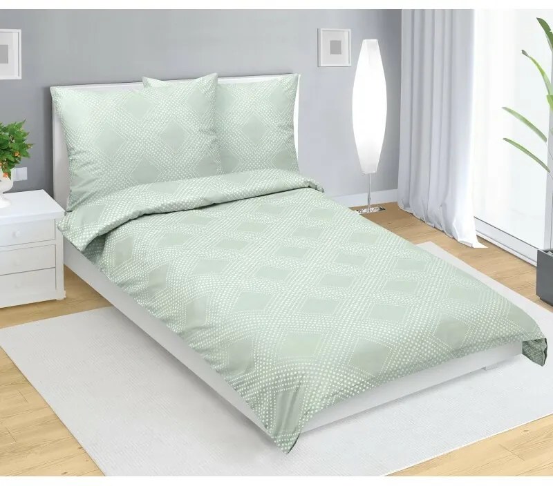 Bellatex Saténové prestieradlá Linie mint , 140 x200 cm, 70 x 90 cm, 140 x 200 cm, 70 x 90 cm
