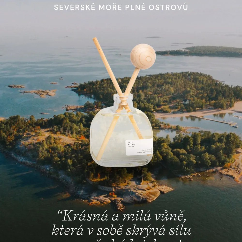 Hetkinen Veľký ekologický difuzér Archipelago 200ml fínske more