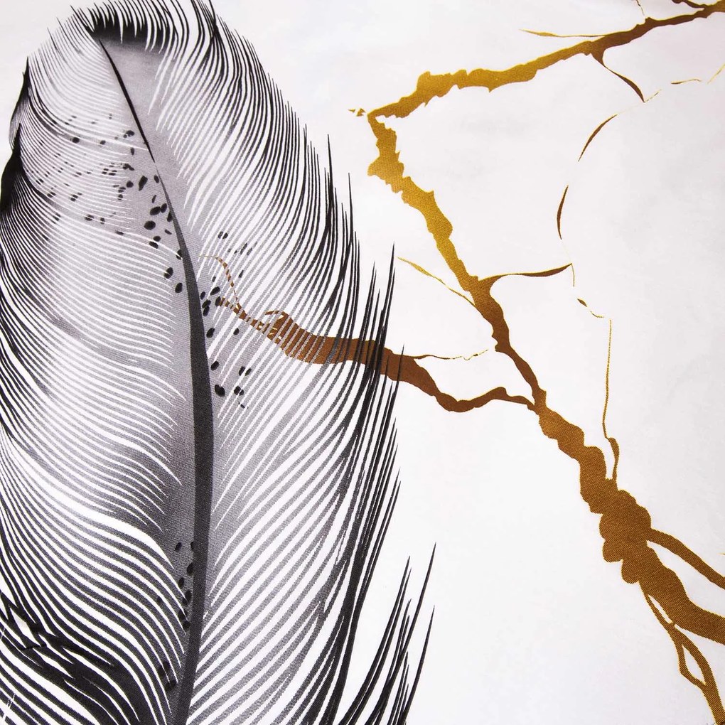 SATÉNOVÉ OBLIEČKY PANEL 160X200 CM, 2KS 70X80 CM VZOROVANÉ