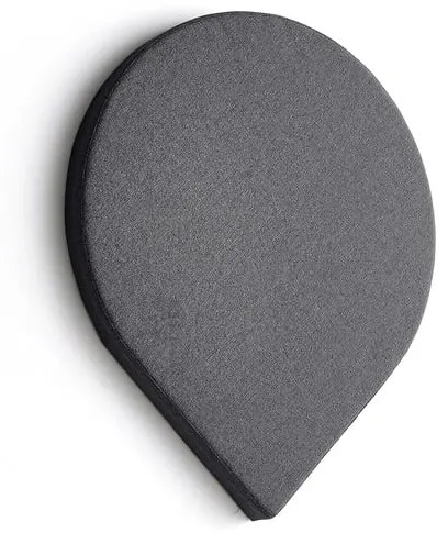 Akustický panel POLY, tvar kvapky, 725x600x56 mm, nástenný, tmavošedá