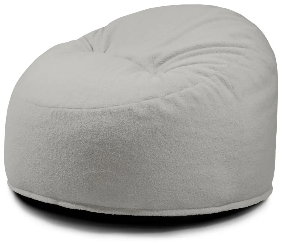 Svetlosivý detský sedací vak z textílie buklé Om 85 – SLOWDOWN