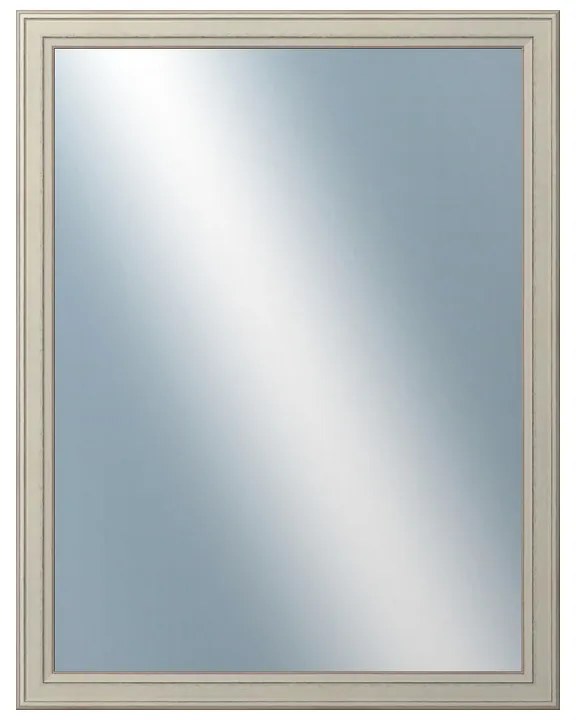 DANTIK - Zrkadlo v rámu, rozmer s rámom 70x90 cm z lišty STEP biela (3018)