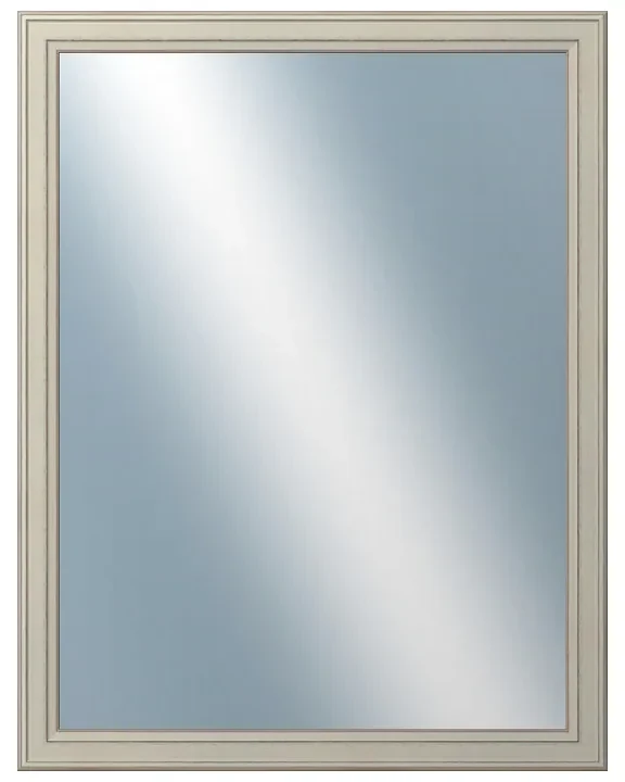 DANTIK - Zrkadlo v rámu, rozmer s rámom 70x90 cm z lišty STEP biela (3018)