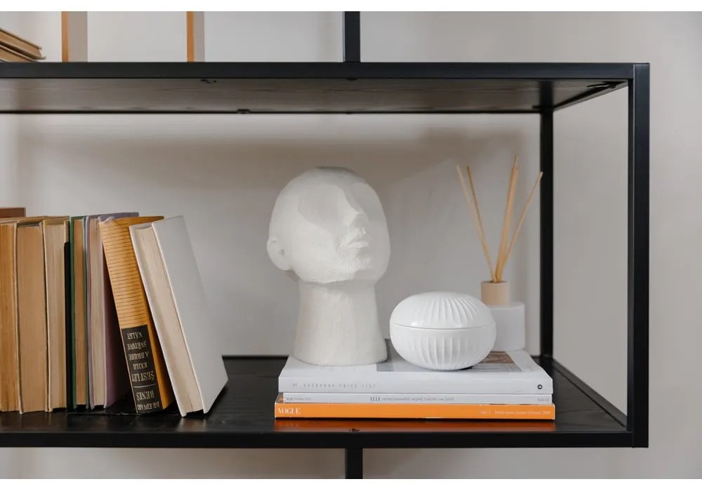 Slonovinovobiela dekoratívna soška PT LIVING Face Art, výška 22,8 cm